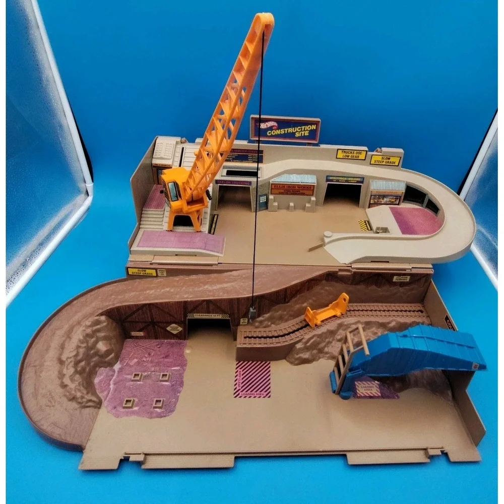 VTG 1979‎ Hot Wheels Sto & Go Construction Site Folding Playset SEE BL3.5GW-3583